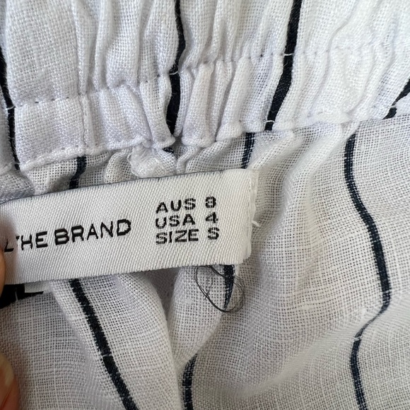 🎯NWOT Faithfull the Brand Clemence Navy Blue & White Striped Culottes Size Small - Picture 10 of 12